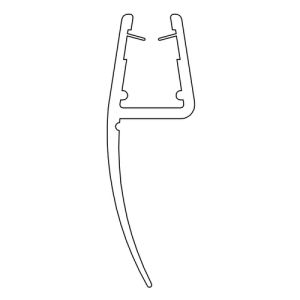HSK E100072-8-3 verticaal afdichtingsprofiel 200cm, 8mm