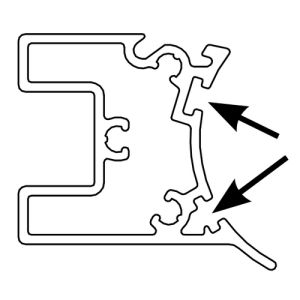 HSK E100170 borstel dichting 200cm