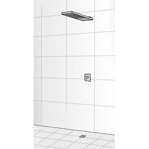 HSK Shower & Co! 1900013 regendouche Lavida vrijhangend RVS gepolijst