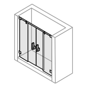 Huppe Vista pure, 066323 magneetstrippen, set