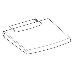 Keuco Collectie Plan 14983010051 klapzitting verchroomd/ wit (RAL 9010)