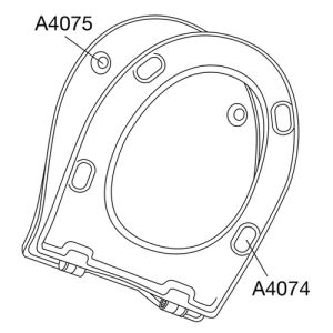 Pressalit Objecta D Pro 998111-DH4999 toiletzitting met deksel zwart polygiene
