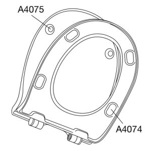 Pressalit Objecta Pro 990111-DF7999 toiletzitting met deksel zwart polygiene
