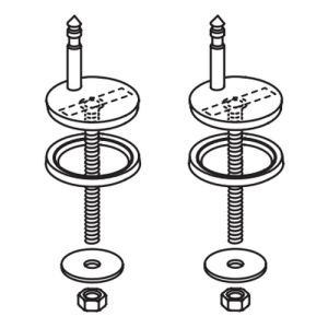 Wisa D-Star 300 - D-Star 300 S 1409260151 set van 2 scharnieren RVS