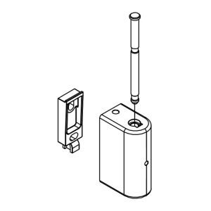HSK K2 - K2P E88310-OL-41 wandhouder boven links, chroom