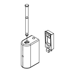 HSK K2 - K2P E88310-OR-41 wandhouder boven rechts, chroom