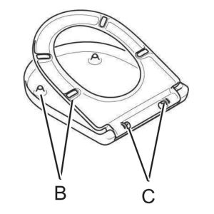 Villeroy en Boch O.Novo 8M43S101 toiletzitting met deksel wit