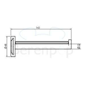 Clou Flat CL0902080 planchet 450mm helder glas/ chroom