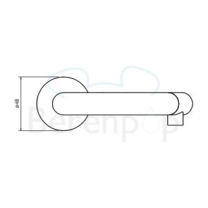 Clou Kaldur CL060500429L fonteinkraan staand (linkse versie) chroom