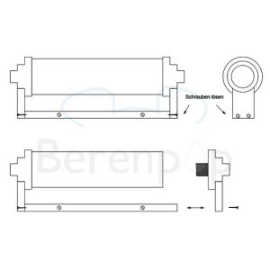 Decor Walther 0335300 VIENNA 60 LED wandlamp 60cm chroom
