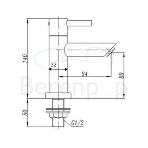 San4U 2500157 One Pack Wonder (links) fonteinset wit keramiek/ chroom