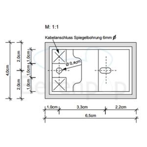 Decor Walther 0302400 OMEGA 20 wandlamp 30,5/50,5/100,5x4,5cm chroom