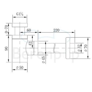 San4U 2505035 One Pack Mini Beta fonteinset wit keramiek/ chroom