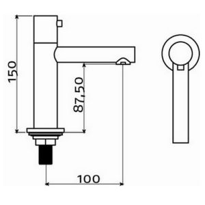 Clou Freddo 3 CL060301129 fonteinkraan staand chroom