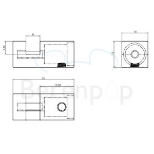 Clou Hold Me CL080100229 spiegelklemmen (4 stuks) chroom