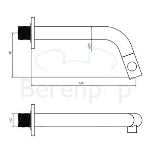 Clou Kaldur CL060500229 fonteinkraan 1/2