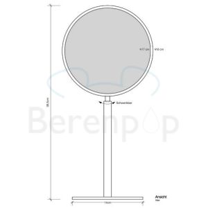 Decor Walther 0116100 SPT11 vergrootspiegel 1x en 4x chroom