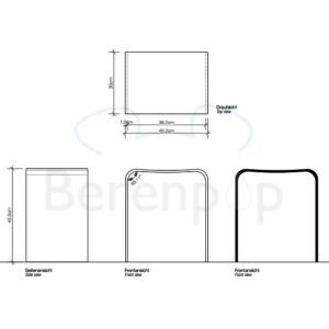 Decor Walther 0506860 DW 80 krukje acryl hoogglans zwart