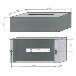 Decor Walther Bloque/ Corner 0830460 KB 82 tissuehouder mat zwart