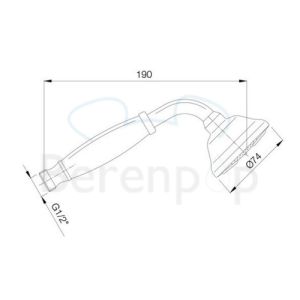 Fima Carlo Frattini F2104OR handdouche goud