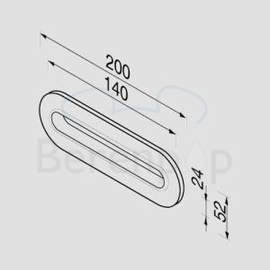 Geesa Hotel 1124 tissuehouder inbouw wastafel chroom