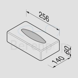 Geesa Hotel 121002 tissuehouder vrijstaand chroom