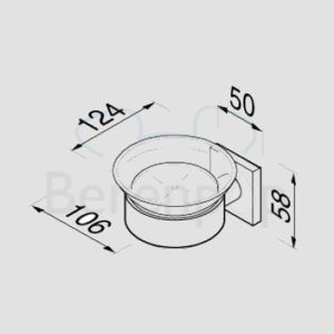 Geesa Nelio 680302 zeephouder chroom