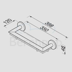 Geesa Nemox 65010235 planchet 35cm chroom