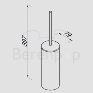 Geesa Wynk 451002 toiletborstelhouder chroom