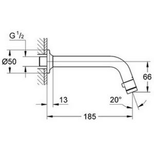 Grohe Universal 20203000 fonteinkraan wand chroom