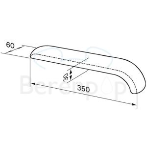 Handicare (Linido) LI2610001000 armlegger t.b.v opklapbare toiletbeugel polyurethaanschuim zwart