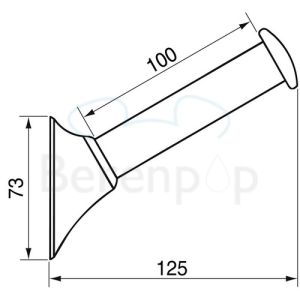 Handicare (Linido) LI2635000602 toiletrolhouder kunststof wit