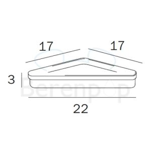 Inda Colorella - Hotellerie R04310 bakje van transparant PMMA