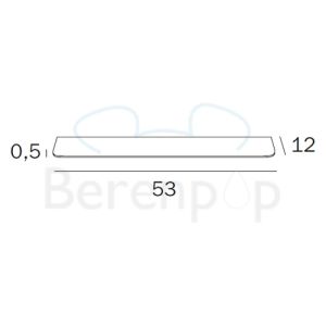 Inda Colorella R11260 glasplaat transparant helder glas