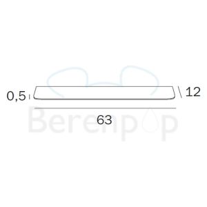 Inda Colorella R11260001 glasplaat transparant helder glas