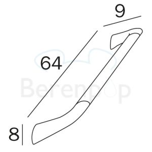 Inda Confort AH995BCR veiligheidssteun 64cm chroom