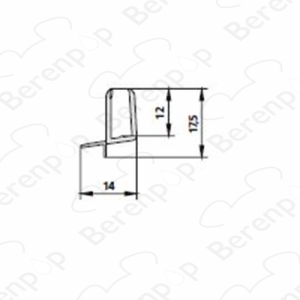 Kermi Ibiza EDI2PTD0426905K (2534045) set spatwaterdichtingen 2 x 55cm