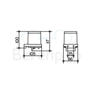 Keuco Moll 12752010100 lotiondispenser 180ml chroom/ wit