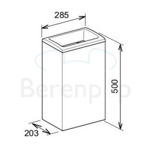 Keuco Moll 12788010000 afvalbak 25L roestvrij staal gepolijst/ wit