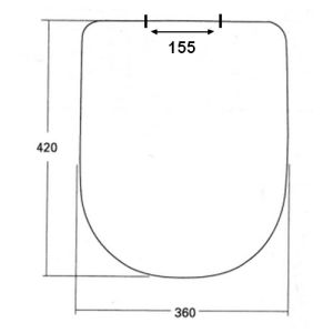 Sphinx 330/355/390 S8H51200000 toiletzitting met deksel wit *niet meer leverbaar*