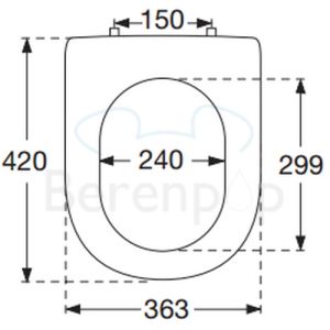 Villeroy en Boch Omnia Architectura 98M96101 toiletzitting met deksel wit *niet meer leverbaar*