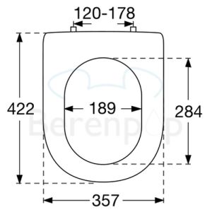 Villeroy en Boch Bellevue 98M2S101 toiletzitting met deksel wit *niet meer leverbaar*