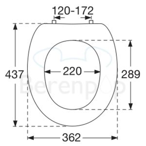 Villeroy en Boch Grangracia 88226101 toiletzitting met deksel wit