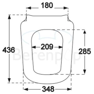 Villeroy en Boch Joyce 9M52S101 toiletzitting met deksel wit