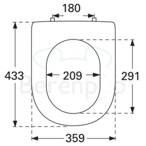 Villeroy en Boch Subway 2.0 9M68S1R3 toiletzitting met deksel pergamon *niet meer leverbaar*