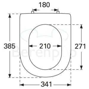 Villeroy en Boch Subway 2.0 Compact 9M69S1R3 toiletzitting met deksel pergamon *niet meer leverbaar*