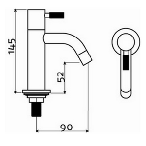 Clou Freddo 2 CL060300141 fonteinkraan staand rvs geborsteld