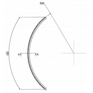 Exa-Lent Universal monsterstukje doucherubber type DS13 - 2cm lengte en geschikt voor glasdikte 8mm - 1 flapje 1 rondje