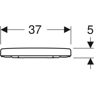 Geberit 300 Basic S8H51204000G toiletzitting met deksel wit