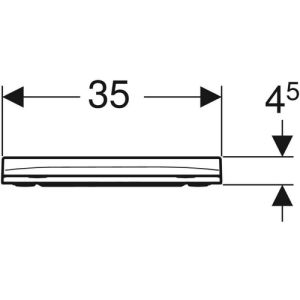 Geberit Smyle Square 500688011 toiletzitting met deksel wit